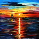 Modern impressionism palette knife oil painting on canvas kp168