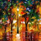 Modern impressionism palette knife oil painting on canvas kp171