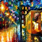 Modern impressionism palette knife oil painting on canvas kp173
