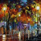 Modern impressionism palette knife oil painting on canvas kp175