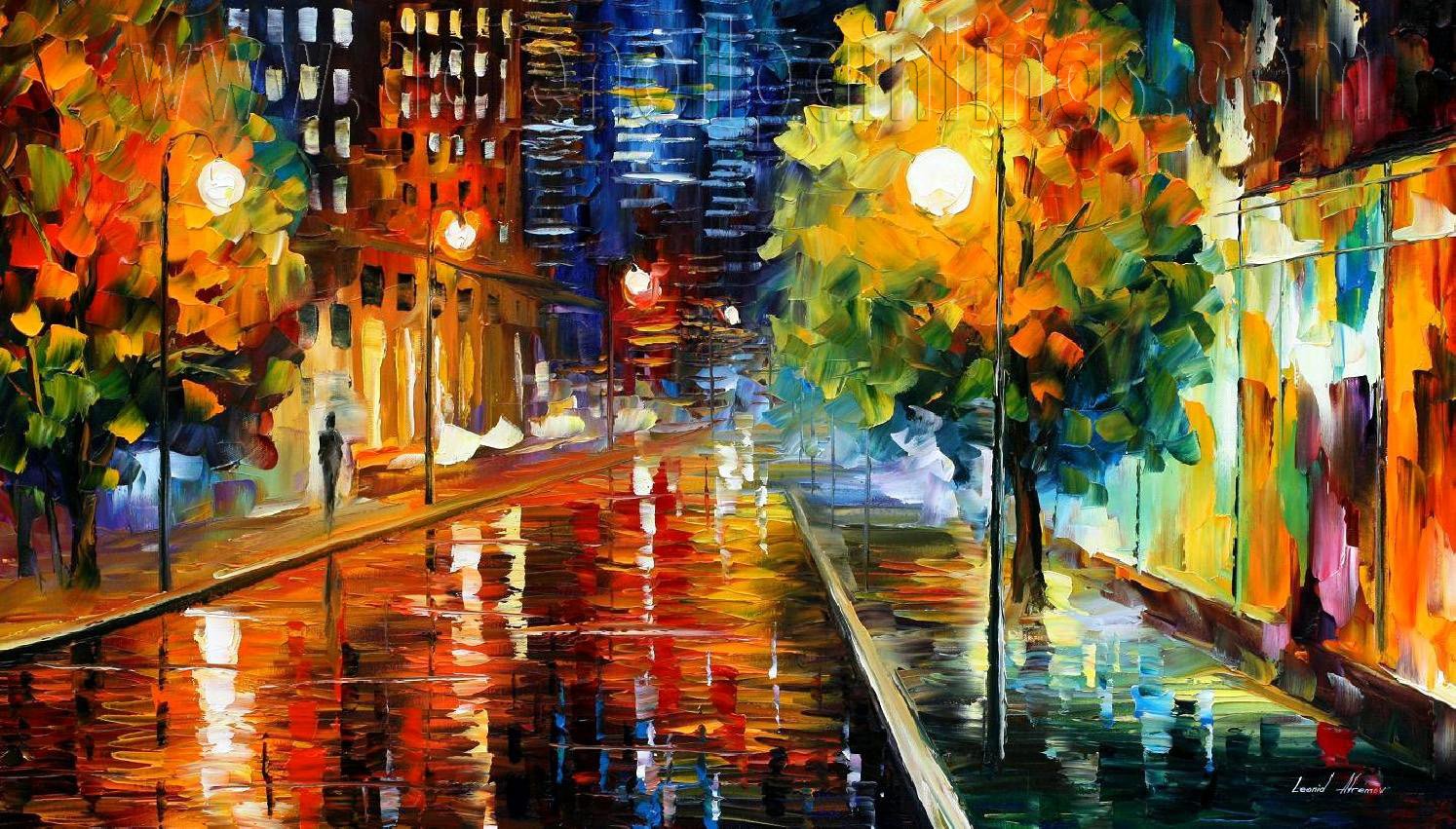 Modern Impressionism Palette Knife Oil Painting On Canvas