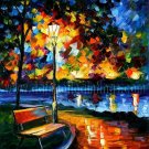 Modern impressionism palette knife oil painting on canvas kp178