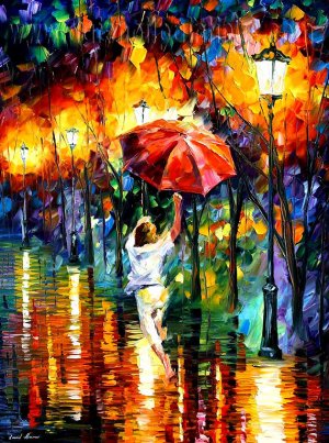 Modern impressionism palette knife oil painting on canvas kp183