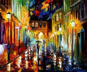 Modern impressionism palette knife oil painting on canvas kp185