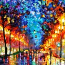 Modern impressionism palette knife oil painting on canvas kp187