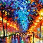 Modern impressionism palette knife oil painting on canvas kp187