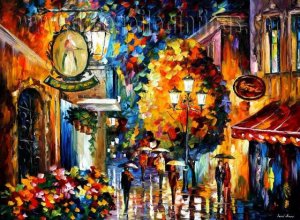Modern impressionism palette knife oil painting on canvas kp188
