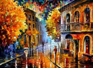 Modern impressionism palette knife oil painting on canvas kp189