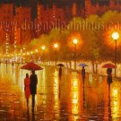 Modern impressionism palette knife oil painting on canvas kp192