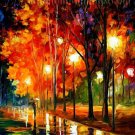 Modern impressionism palette knife oil painting on canvas kp193