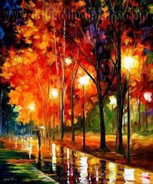 Modern impressionism palette knife oil painting on canvas kp193