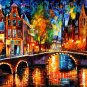 Modern impressionism palette knife oil painting on canvas kp195