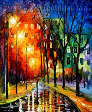 Modern impressionism palette knife oil painting on canvas kp196