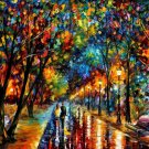 Modern impressionism palette knife oil painting on canvas kp197