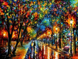 Modern impressionism palette knife oil painting on canvas kp197