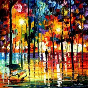 Modern impressionism palette knife oil painting on canvas kp198