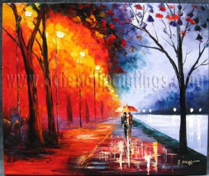 Modern impressionism palette knife oil painting on canvas kp200