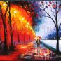 Modern impressionism palette knife oil painting on canvas kp200