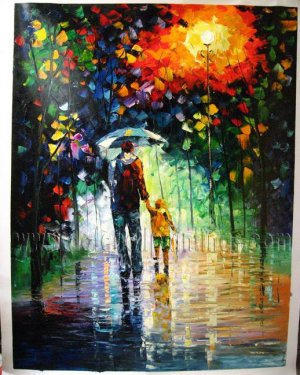 Modern impressionism palette knife oil painting on canvas kp201