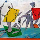 Pablo Picasso Classical Oil Paintings Beach Game And Rescue