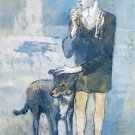 Pablo Picasso Classical Oil Paintings Boy With A Dog Expressionism Symbolism