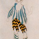 Pablo Picasso Classical Oil Paintings Costume Design For Ballet Tricorne 1917