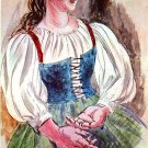Pablo Picasso Classical Oil Paintings Design Of Costume For Pulcinella