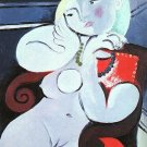 Pablo Picasso Classical Oil Paintings Female Nude Sitting In Red Armchair Nue Dans Un Fauteuil Rouge Pablo Picasso Classical Oil Paintings Female Nude Sitting In Red Armchair Nue Dans Un Fauteuil Rouge