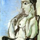 Pablo Picasso Female Nude Sitting In The Armchair Femme Nue Assise Dans Un Fauteuil