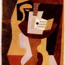 Pablo Picasso Classical Oil Paintings Guitar On Pedestal Guitare Et Parition Sur Gueridon