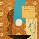 Pablo Picasso Classical Oil Paintings Guitar,Sheet Music And Wine Glass
