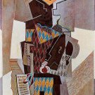Pablo Picasso Classical Oil Paintings Harlequin With Violin