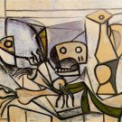 Pablo Picasso Classical Oil Paintings Leeks Fish Head Skull And Pitcher