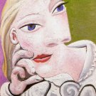 Pablo Picasso Classical Oil Paintings Marie-Therese Leaning Marie-Therese Accoudee
