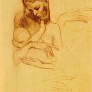 Pablo Picasso Classical Oil Paintings Mother And Child Impressionism