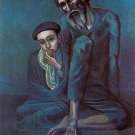 Pablo Picasso Classical Oil Paintings Old Blind Man With Boy