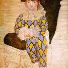 Pablo Picasso Classical Oil Paintings Painter Paul As Harlequin En Arlequin