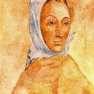 Pablo Picasso Classical Oil Paintings Portrait Of Fernande Olivier In Headscarves