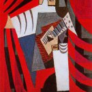Pablo Picasso Classical Oil Paintings Punchinello With Guitar