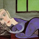 Pablo Picasso Classical Oil Paintings Reclining Woman Reading Femme Couchee Lisant Marie-Therese