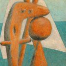 Pablo Picasso Classical Oil Paintings Seated Bather Baigneuse Assise
