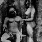 Pablo Picasso Classical Oil Paintings Seated Nude And Standing Nude