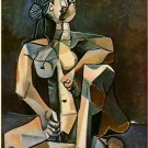 Pablo Picasso Classical Oil Paintings Seated Woman Femme Nude Assise