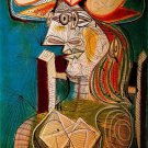 Pablo Picasso Classical Oil Paintings Seated Woman On Wooden Chair Pablo Picasso Classical Oil Paintings Seated Woman On Wooden Chair