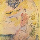 Pablo Picasso Classical Oil Paintings Sebastia Junyer-Vidal As Rhapsode