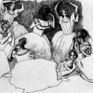 Pablo Picasso Classical Oil Paintings Seven Ballerinas