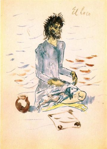 Pablo Picasso Classical Oil Paintings The Fool Le Fou Male Portraits