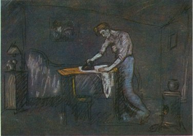 Pablo Picasso Classical Oil Paintings The Room Of The Ironer La Piece De La Repasseuse