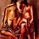 Pablo Picasso Classical Oil Paintings Two Bathers Deux Baigneuses
