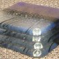 GORGEOUS ART GLASS COLOR PURPLE BLUE GLASS COASTERS SET OF 4